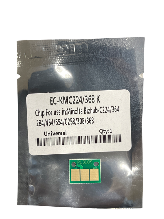 1 pc Black (K) Drum Chip  For Konica Minolta bizhub C658 C558 C458 C368 C308 DR-313K non-OEM
