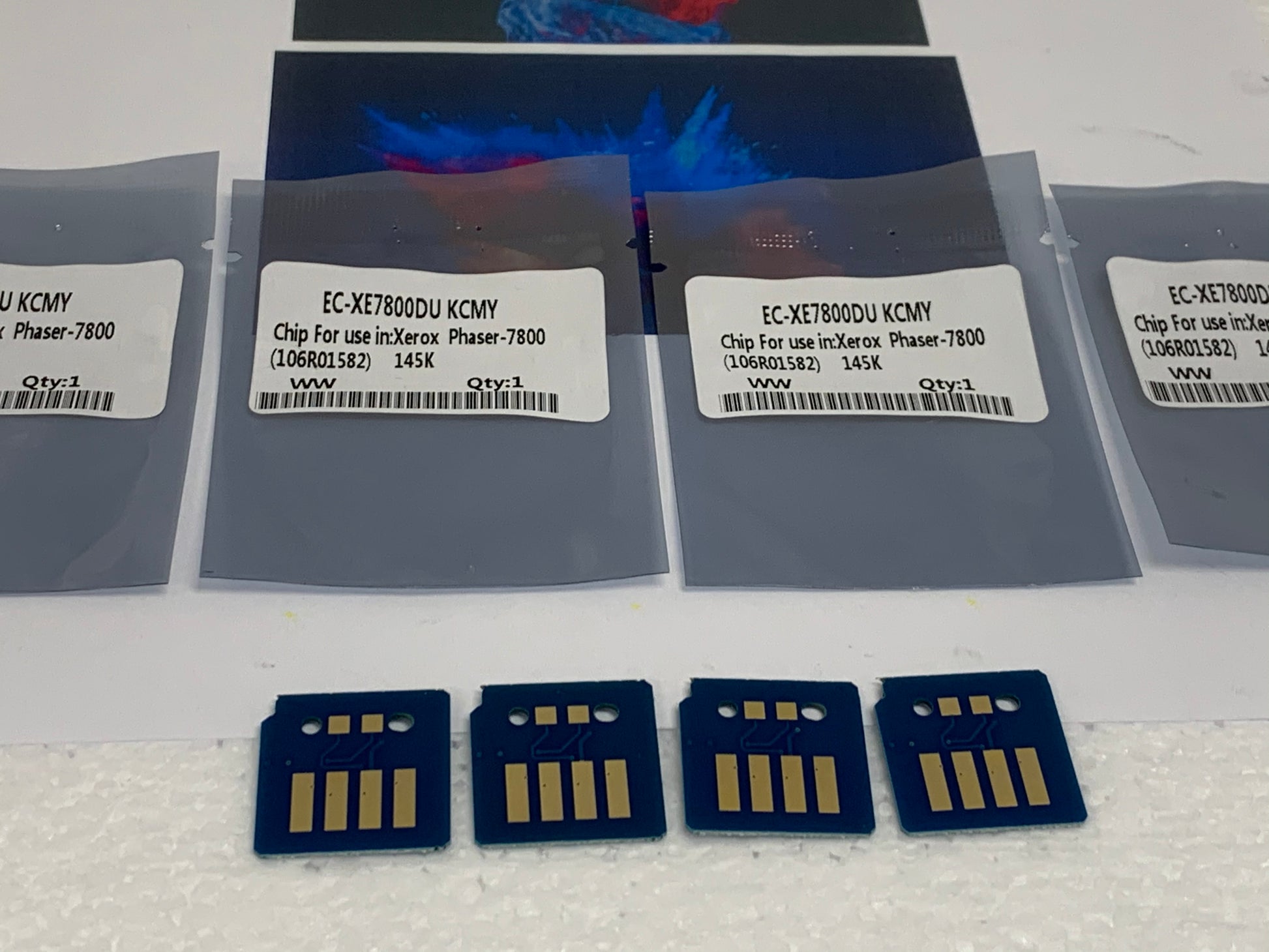 4 x Drum Reset Chips for Xerox Phaser 7800 7800DN 7800DX 7800GX 106R01582 - SOP-TECHNOLOGIES, INC.