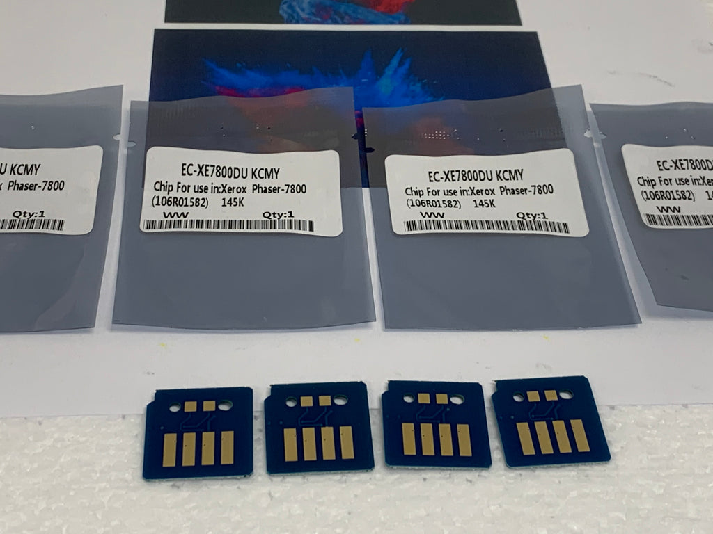 4 x Drum Reset Chips for Xerox Phaser 7800 7800DN 7800DX 7800GX 106R01582 - SOP-TECHNOLOGIES, INC.