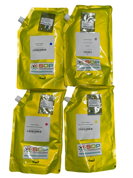 4 Kg Japan Replacement Toner Powder for Konica Minolta Bizhub TN512  CMYK (Japan Toner)