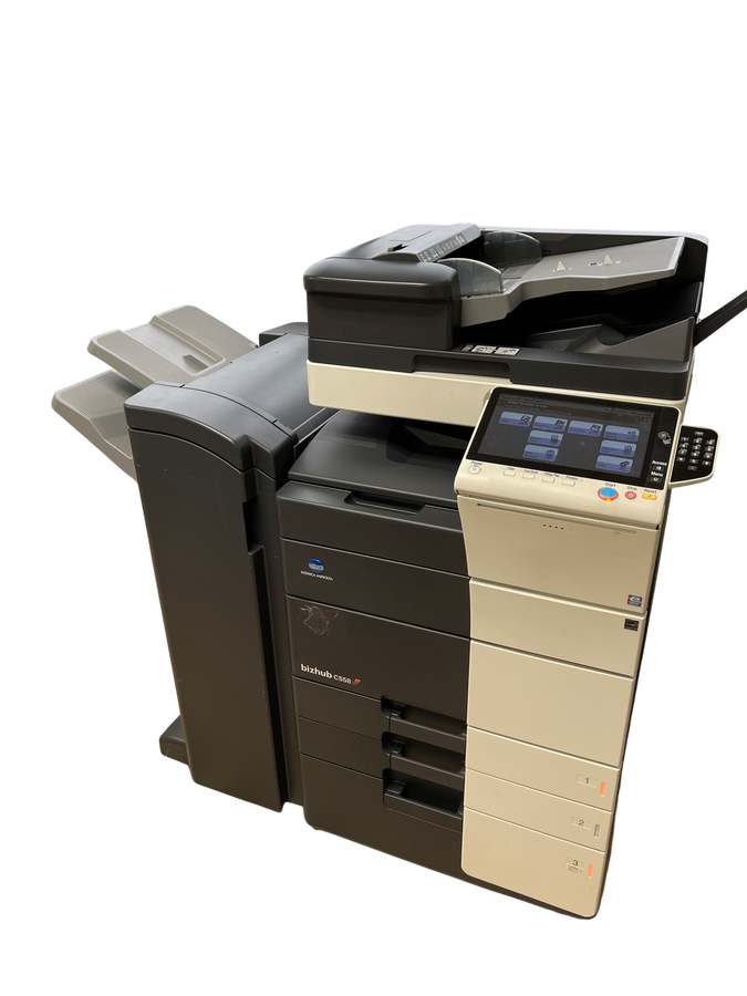 Konica Minolta Bizhub C558 Used Meter varies on what is available (Off Lease Printer) - SOP-TECHNOLOGIES, INC.