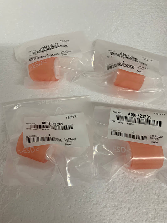 4 Pack Bypass Roller Konica Minolta Bizhub C284 C364 C454 C554 A00F623201 - SOP-TECHNOLOGIES, INC.