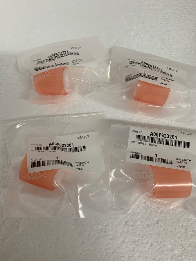 4 Pack Bypass Roller Konica Minolta Bizhub C284 C364 C454 C554 A00F623201 - SOP-TECHNOLOGIES, INC.