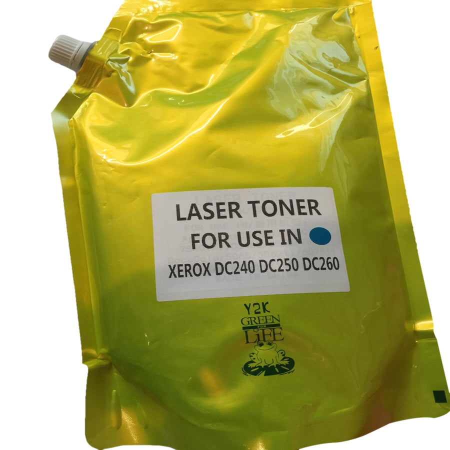 Japan Replacement  Toner for Xerox DocuColor 240, 242, 250, 252, 260 TONER POWDER, Refill+Chip CYAN 6R1222 - SOLD Version (Japan Toner)
