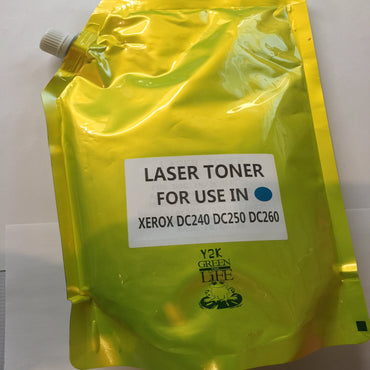 Japan Replacement  Toner for Xerox DocuColor 240, 242, 250, 252, 260 TONER POWDER, Refill+Chip CYAN 6R1222 - SOLD Version (Japan Toner)