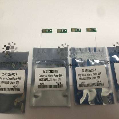 4 x Drum Chips for Xerox Phaser 6600 6600 WorkCentre 6605N/DN 108R01121 - SOP-TECHNOLOGIES, INC.