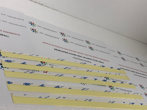 5 pk Developer PLASTIC COVER SEAL/FILM Xerox DC250/700//550/560 04K86350 604K86351 - SOP-TECHNOLOGIES, INC.