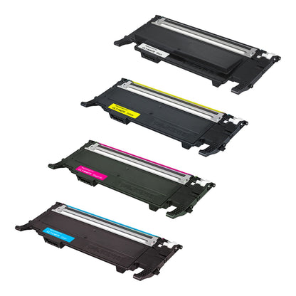 COMPATIBLE SAMSUNG K406S (CLT-K406S) TONER CARTRIDGE (Color Set of 4): 1 each of Black (K406), Cyan (C406), Magenta (M406) & Yellow (Y406)