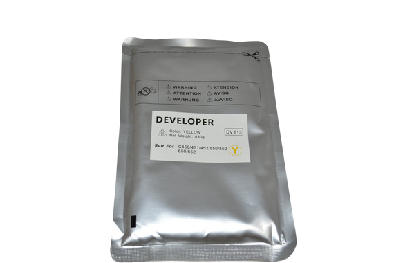 Replacement A3VU230 C654 A2X203D DV711 YELLOW DEVELOPER (A3VU230)