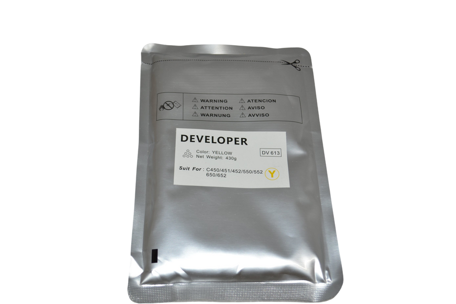 Replacement A3VU230 C654 A2X203D DV711 YELLOW DEVELOPER (A3VU230)