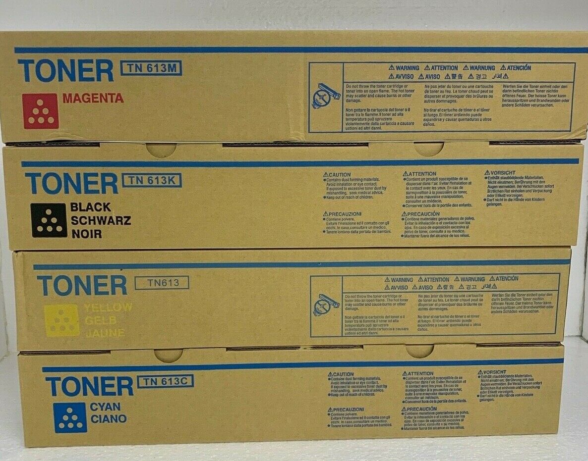 Konica A0TM330 Toner TN613 CMYK Bizhub C452, C552, C652 non-OEM