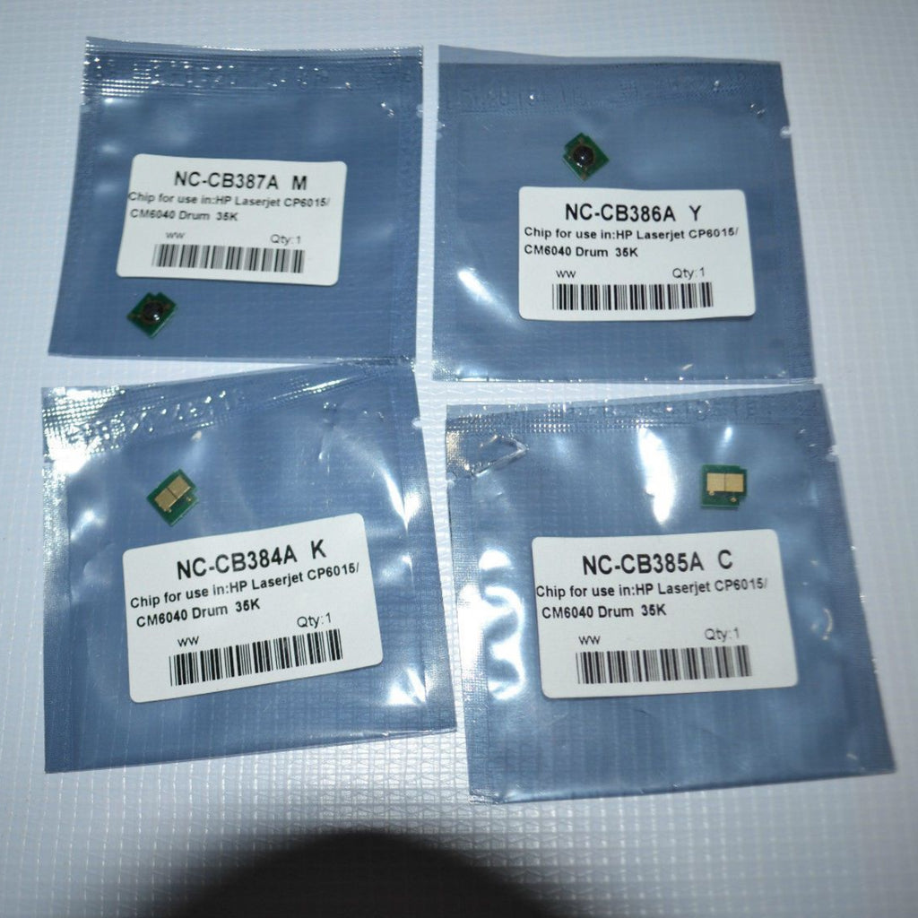 4 Pack HP LASERJET CM6040,CM6040F,CM6030, CM6030F,CP6015DE,CP6015  DRUM CHIP 35K - SOP-TECHNOLOGIES, INC.
