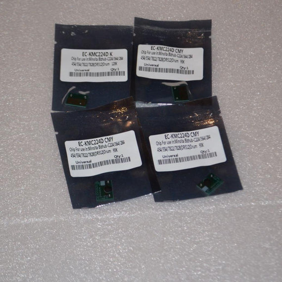 Drum parts for Bizhub C220, C280, C360, C7722, C7728 (4 OPC, 4 Blade, 4 Chips) - SOP-TECHNOLOGIES, INC.