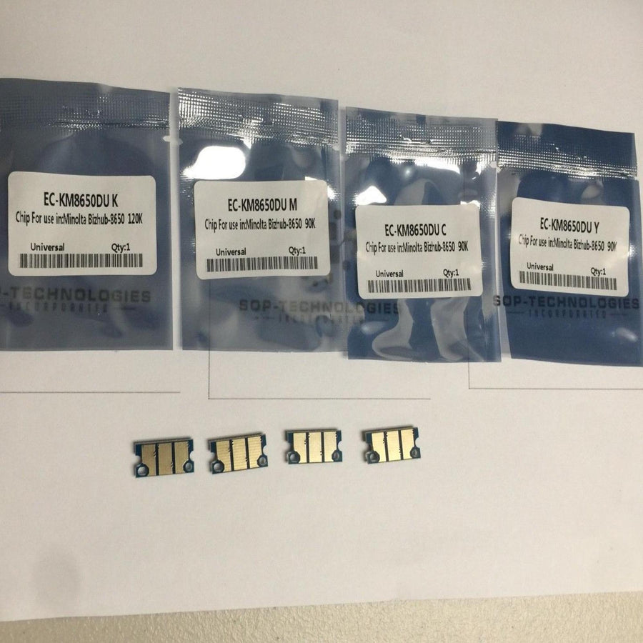 4 x Imaging Drum Chip for Konica Minolta Magicolor 8650, 8650dn, 8650hdn - SOP-TECHNOLOGIES, INC.