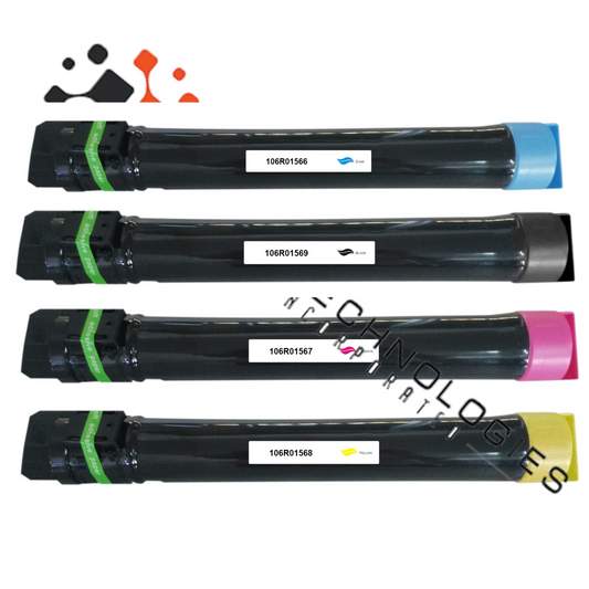 4 Pack Toner Set for Xerox Phaser 7800 7800DN 7800DX 7800GX 106R01566-69 - SOP-TECHNOLOGIES, INC.
