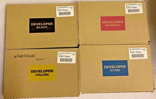 Xerox DC 700 700i 770 550 560 570 4 color Developer kit CMYK Genuine OEM